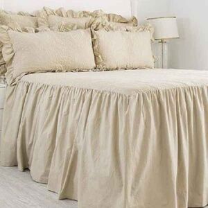 IDA MAE Oma Linen Q Bedspread & Shams NWT Quilt